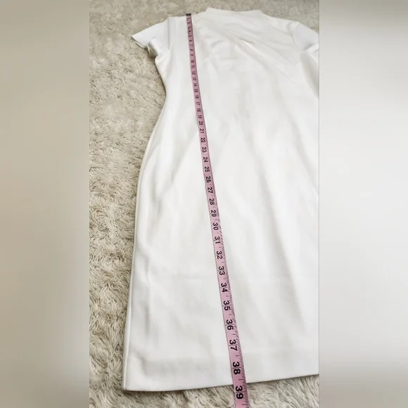 ALEXIA ADMOR Sadee Dress Light Ivory White Size Large - Picture 11 of 14